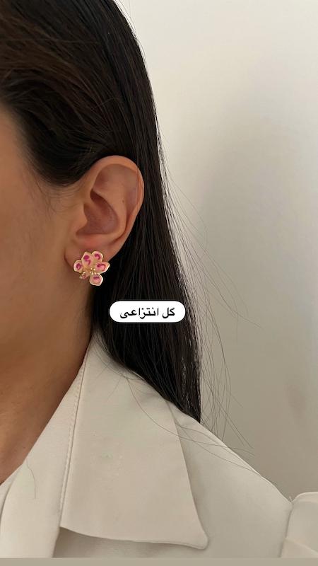 کالکشن گوشواره های صورتی