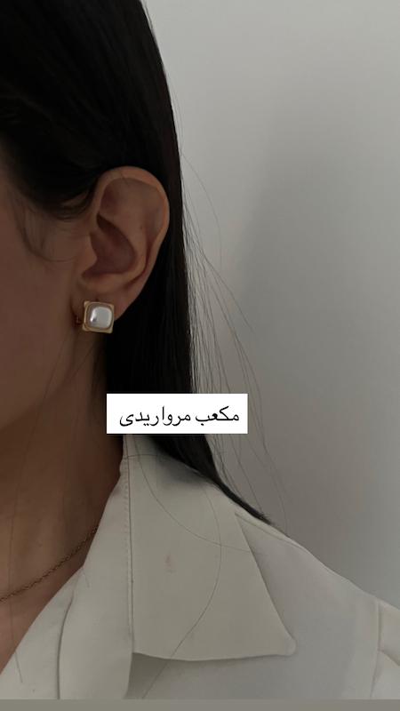 کالکشن گوشواره کرمی قهوه ای 