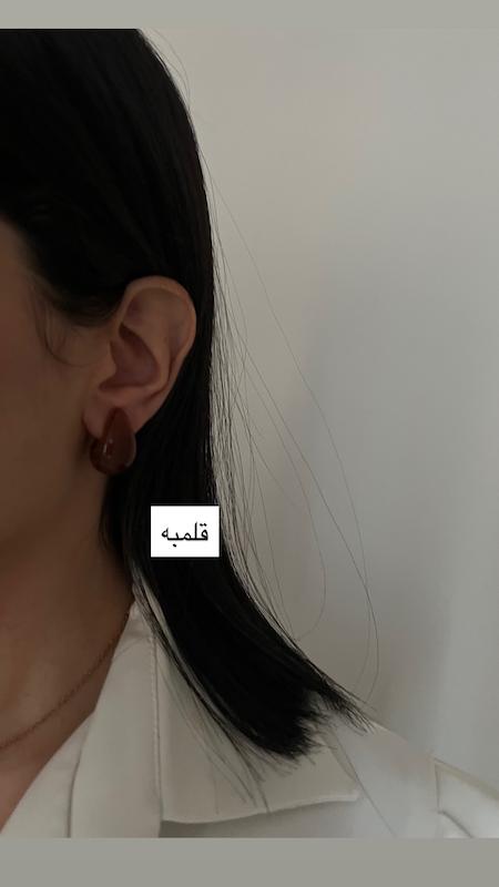 کالکشن گوشواره کرمی قهوه ای 