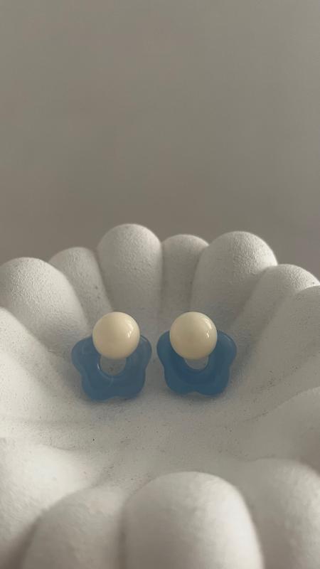 گوشواره آبنباتی آبی 