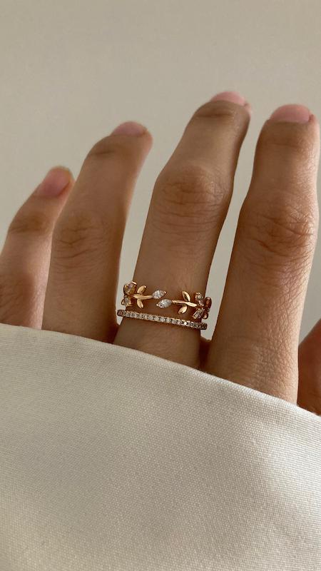 انگشتر برگ زیتون