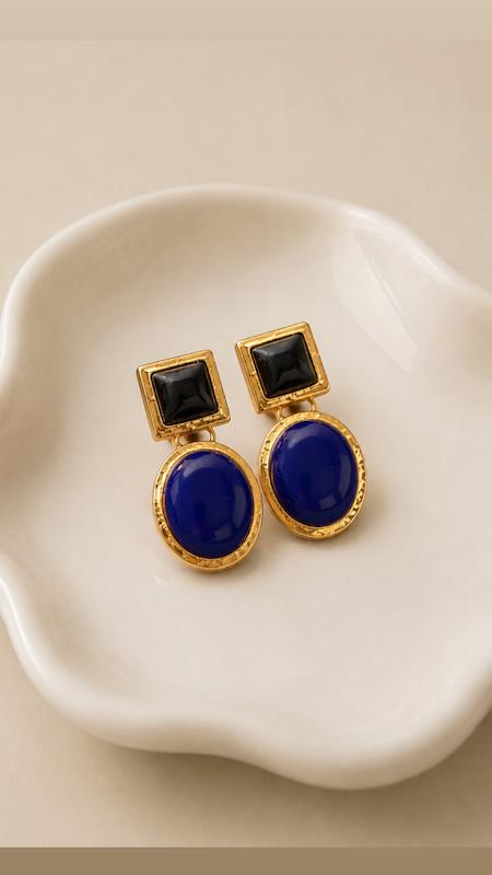 گوشواره آبی درباری 