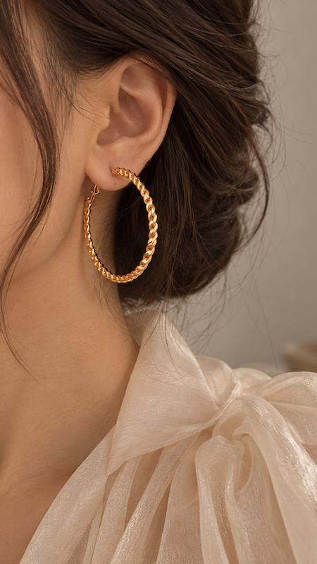 گوشواره کارتیه حلقه ای 