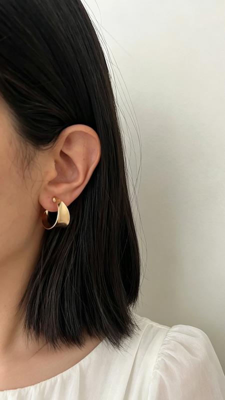 گوشواره حلقه ای پهن