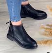 نیم بوت چرم زنانه کد 725