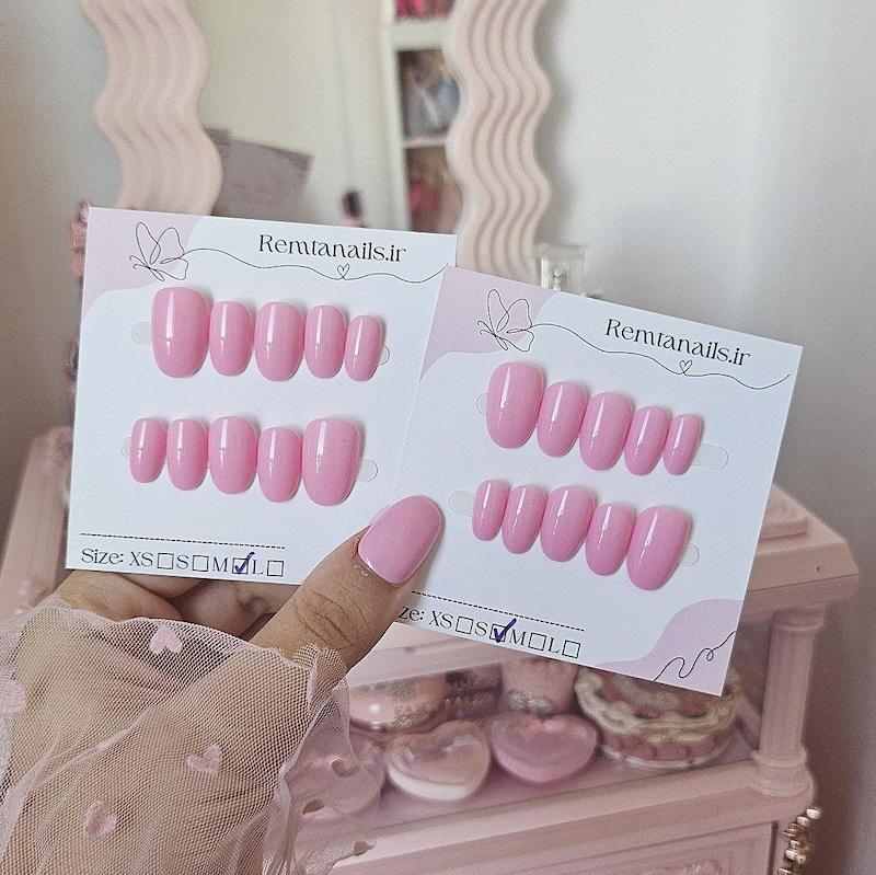 ناخن بادامی براق کد 06