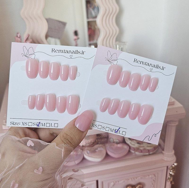 ناخن بادامی براق کد 04