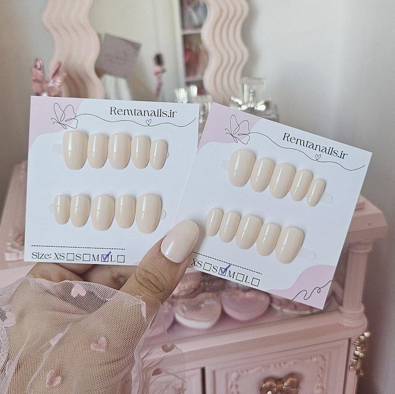 ناخن بادامی براق کد 01