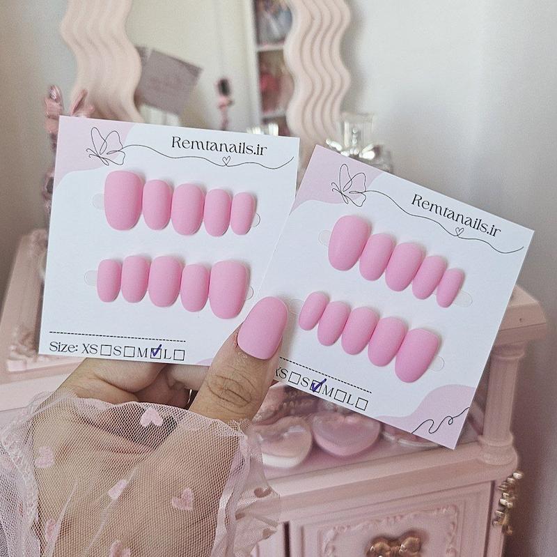 ناخن بادامی مات کد 06