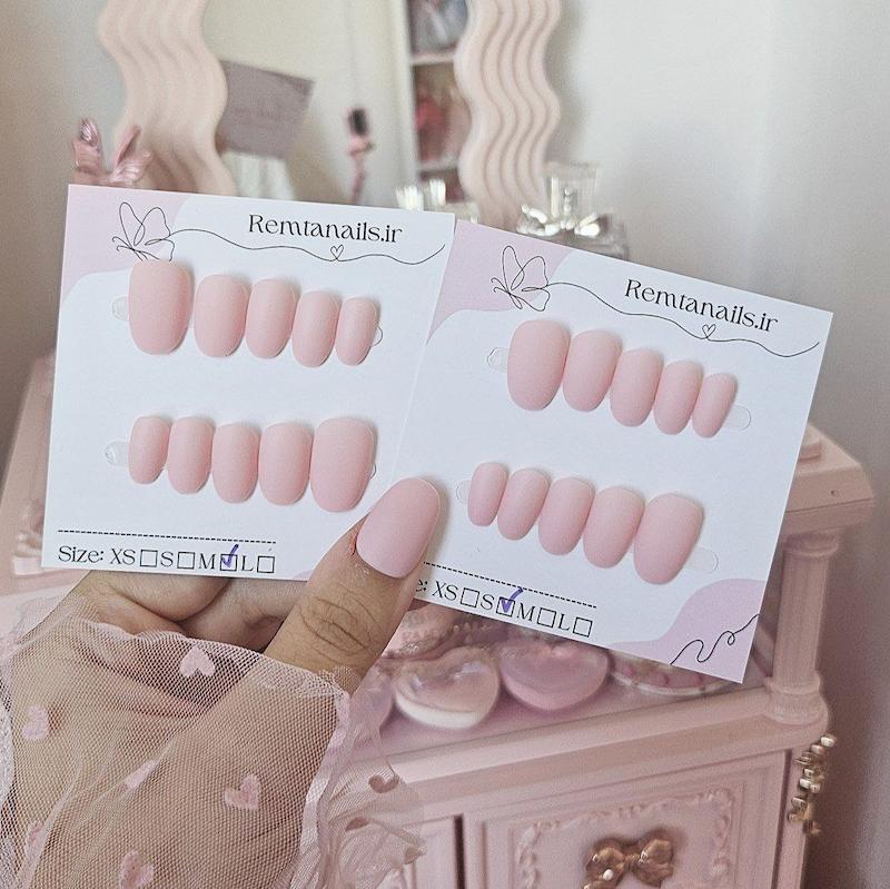 ناخن بادامی مات کد 03