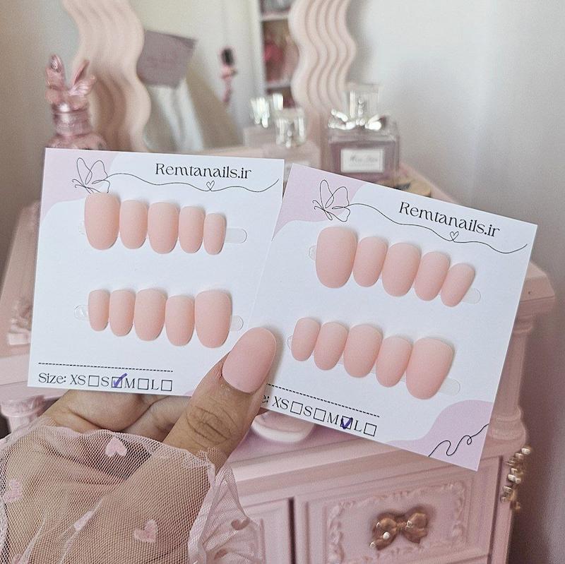 ناخن بادامی مات کد 02