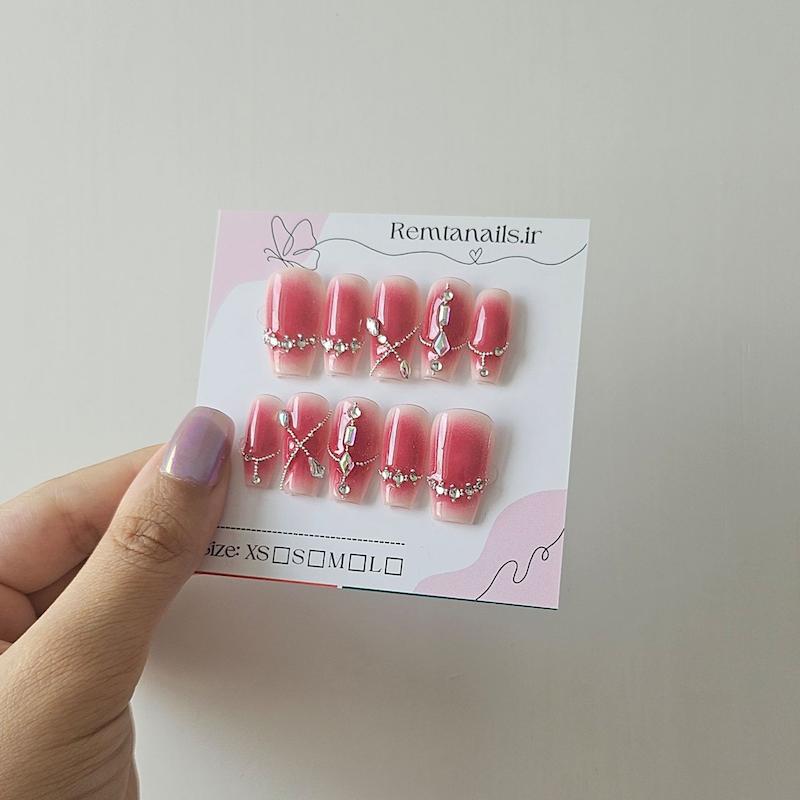 طرح نگینی قرمز 