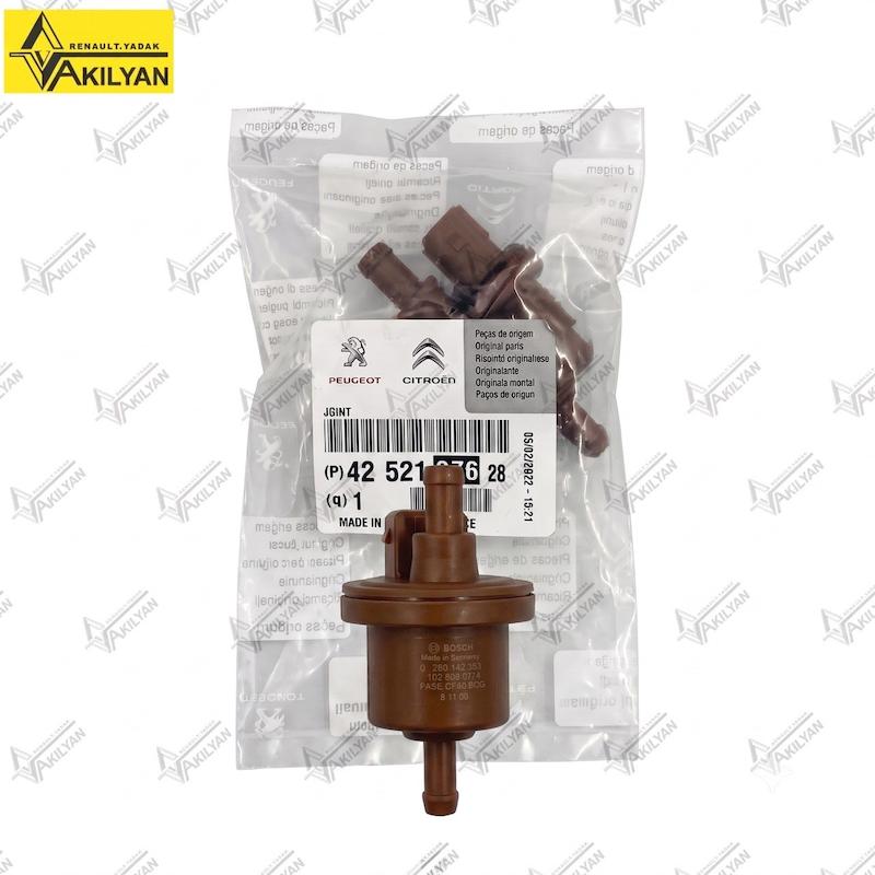 شیر برقی کنیستر پژو 405، شیر کنیستر 405، شیر برقی کنیستر قهوه‌ای، شیر کنیستر اصلی پژو 405، شیر کنیستر بوش آلمان، شیر بخارات بنزین پژو 405، شیر برقی بخارات بنزین 405، شیر کنیستر دو پین پژو 405، شیر کنیستر اورجینال 405، شیر کنیستر Bosch، شیر برقی بوش 0280142353، قطعات اصلی پژو 405