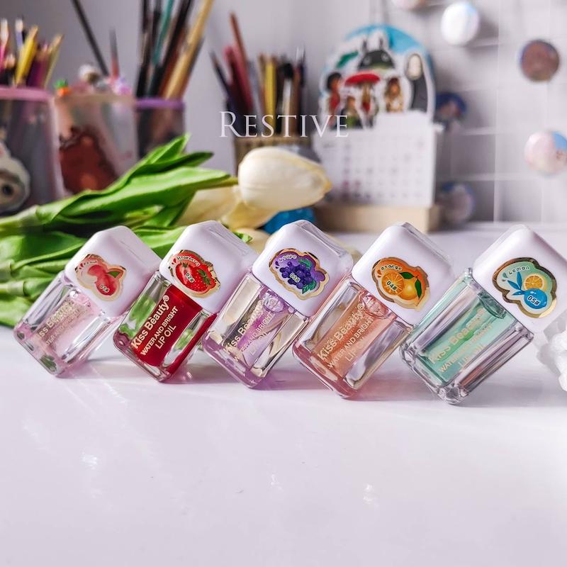 لیپ اویل درمانی برند kiss beauty 🍓