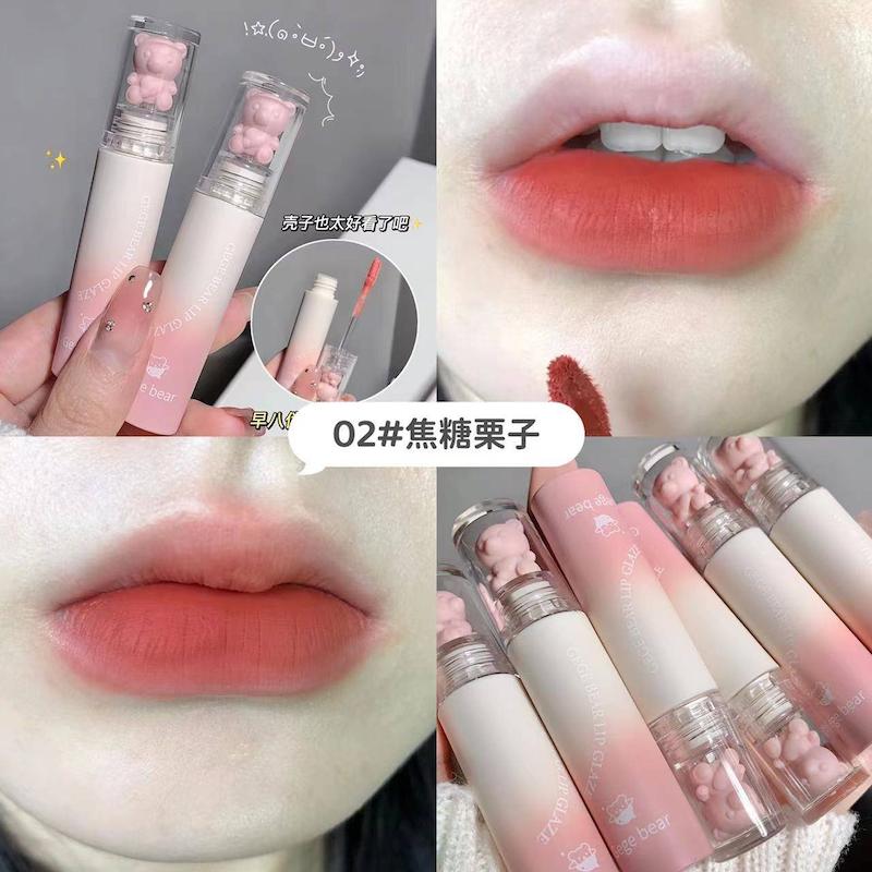 رژ خرسی خمیری (لیپ گلیز) برند gege bear 🐻‍❄️
