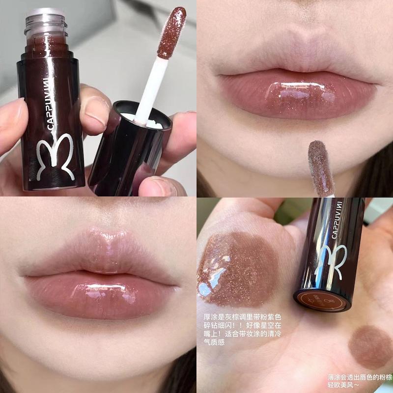 رژ خیس شیمری برند cappuvini