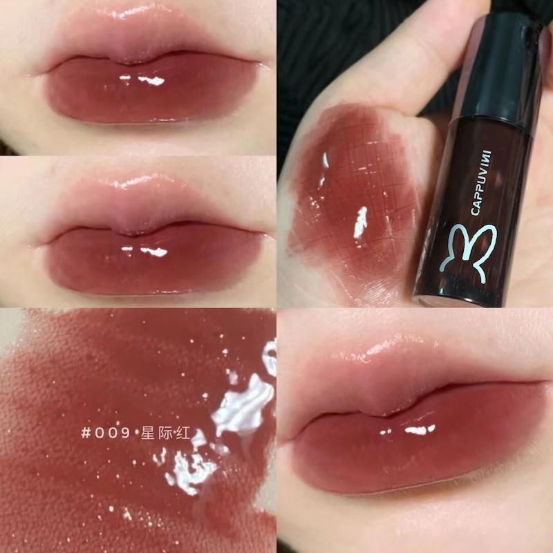 رژ خیس شیمری برند cappuvini