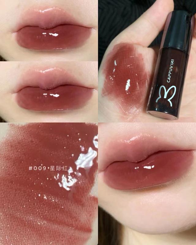 رژ خیس شیمری برند cappuvini