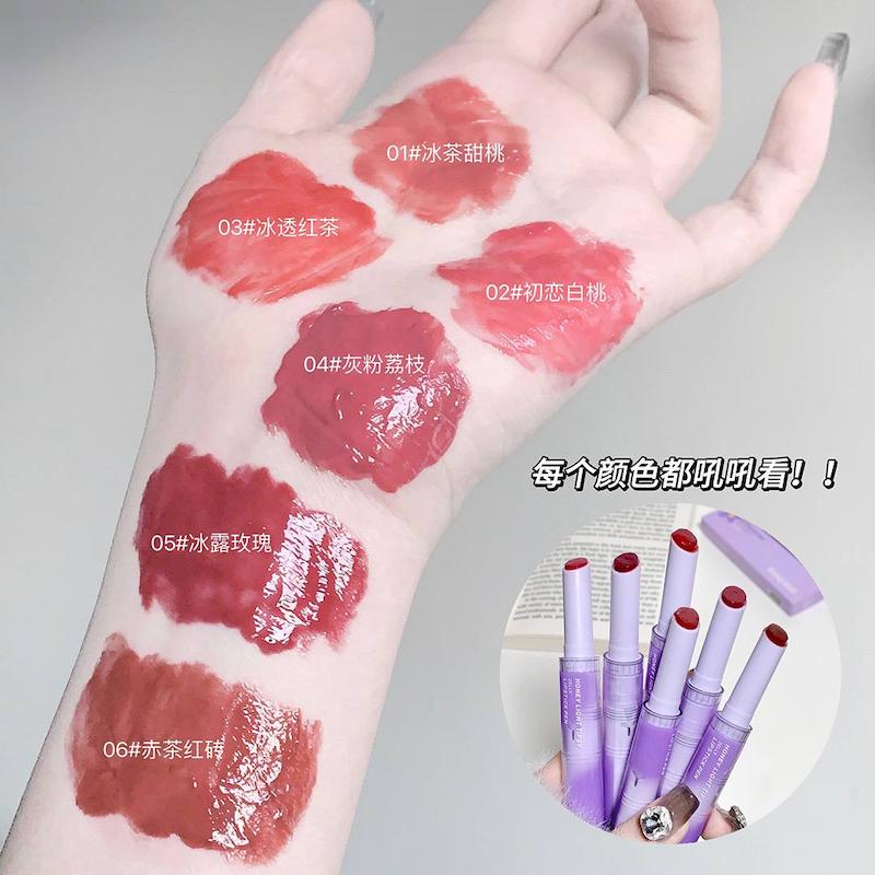 رژ پوکه بنفش بابونه برند SHAQINUO