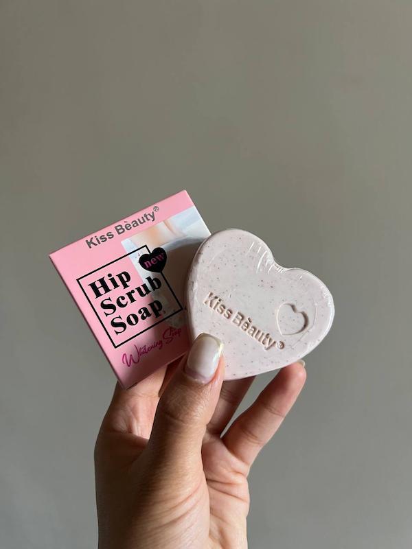 صابون اسکراب قلبی نقاط حساس kiss beauty