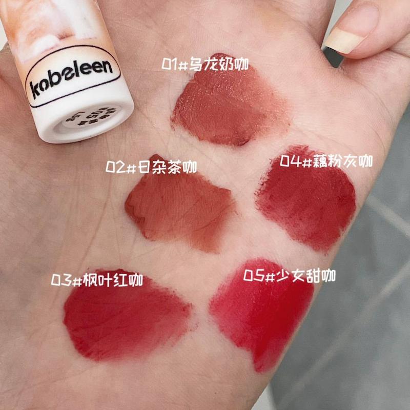 پک ۵تایی رژ مخملی پیشی kobeleen