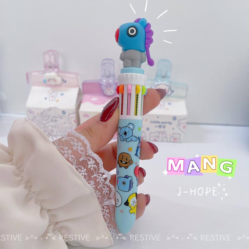 خودکار ۱۰ رنگ BTS طرح BT21