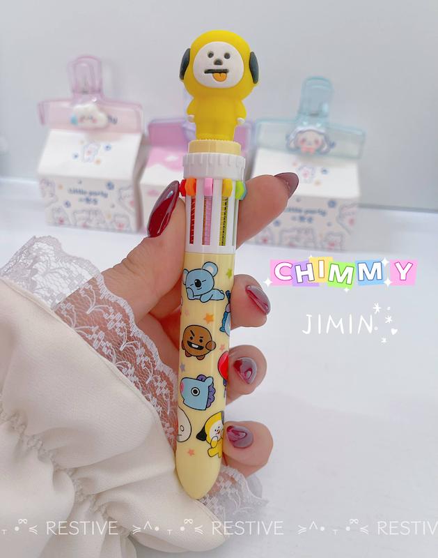 خودکار ۱۰ رنگ BTS طرح BT21