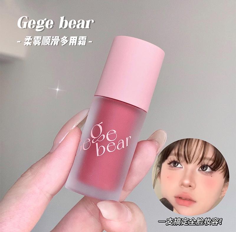 رژ همه کاره و رژگونه و سایه gege bear