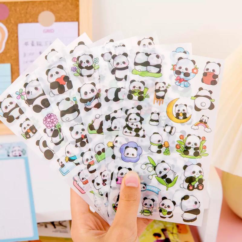 پک ۴ برگی استیکر پاندا