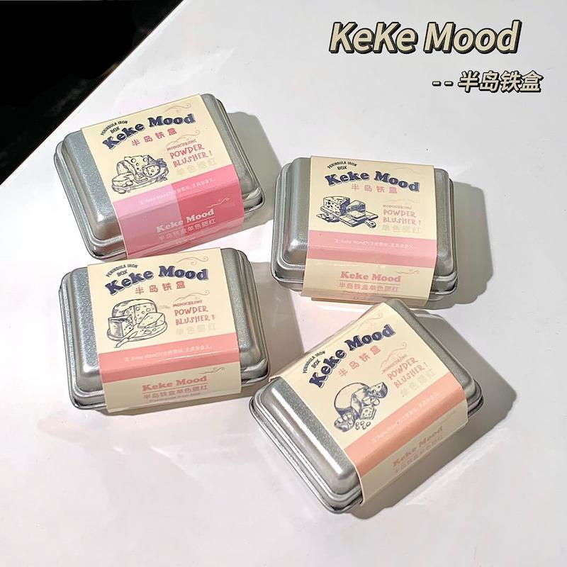 رژگونه پنیری با قاب فلزی keke mood
