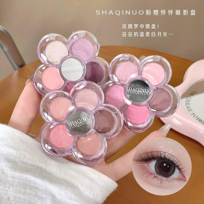 پالت سایه آینه دار طرح شکوفه SHAQINUO