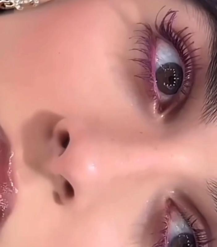 ریمل رنگی بنفش و قهوه ای 💜🤎
