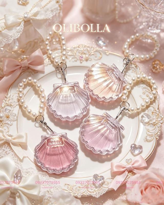 هایلایتر صدفی اولیبولا  Olibolla به همراه چارم و پک استیکر