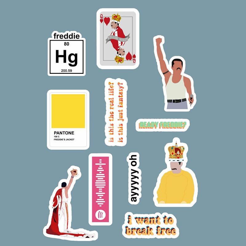 استیکر Freddie Mercury کد 1038