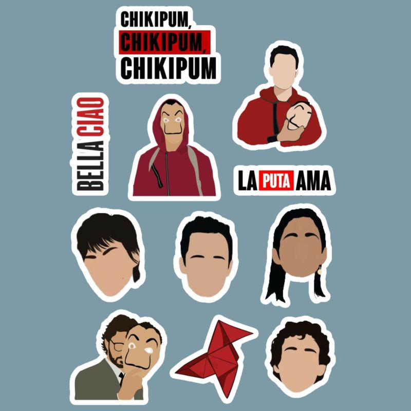 استیکر Money Heist کد 1074