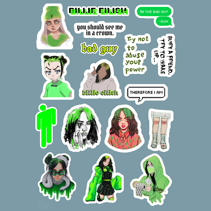 استیکر Billie Eilish کد 1133