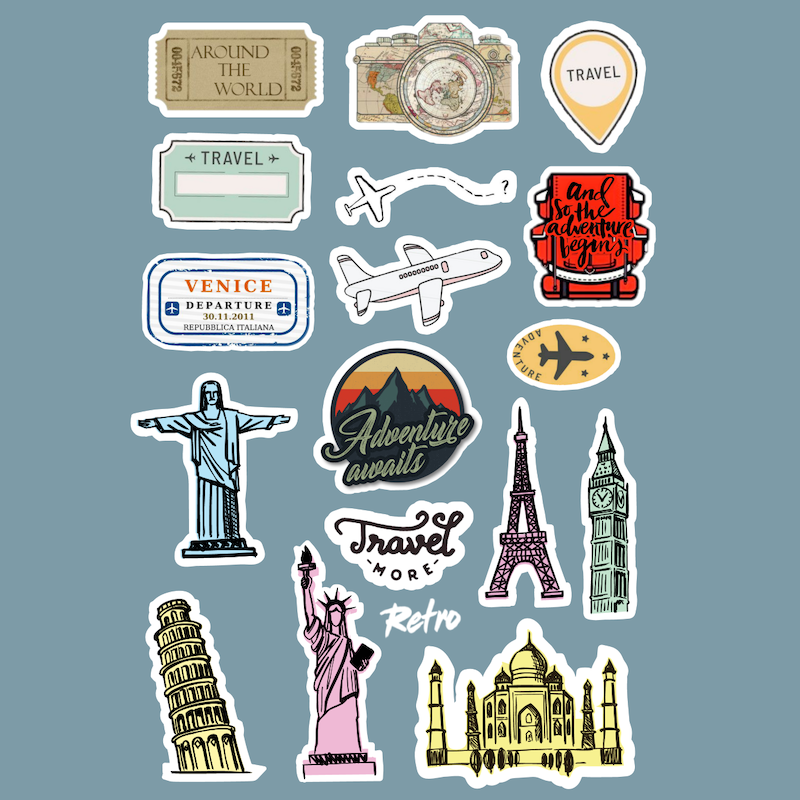 استیکر Travel کد 1158