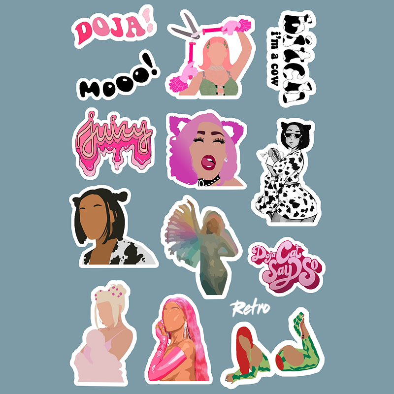 استیکر Doja Cat کد 1188