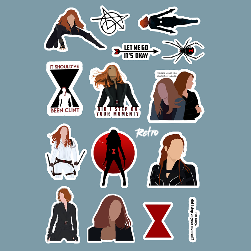 استیکر Black Widow / Marvel کد 1206