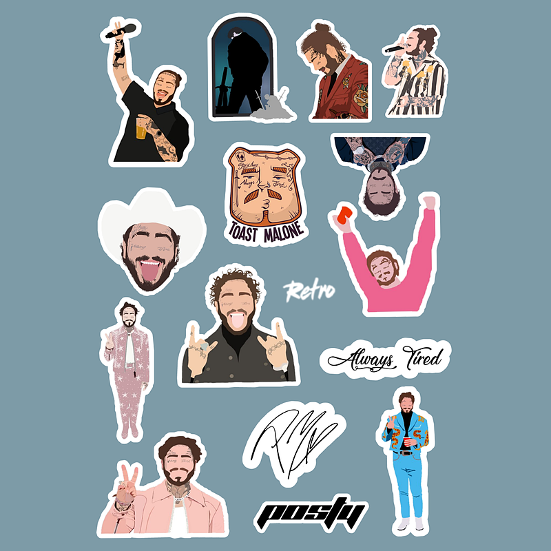 استیکر Post Malone کد 1207