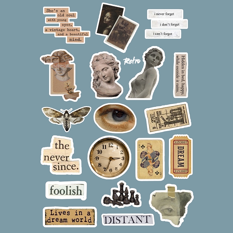 استیکر Dark Academia کد 1210