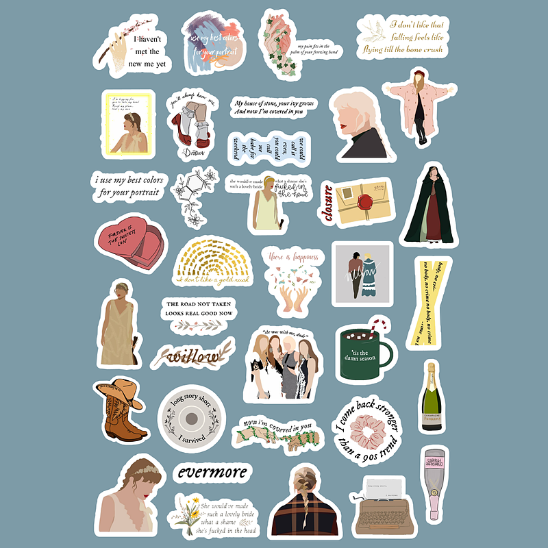 مگا پک استیکر Taylor Swift - Evermore