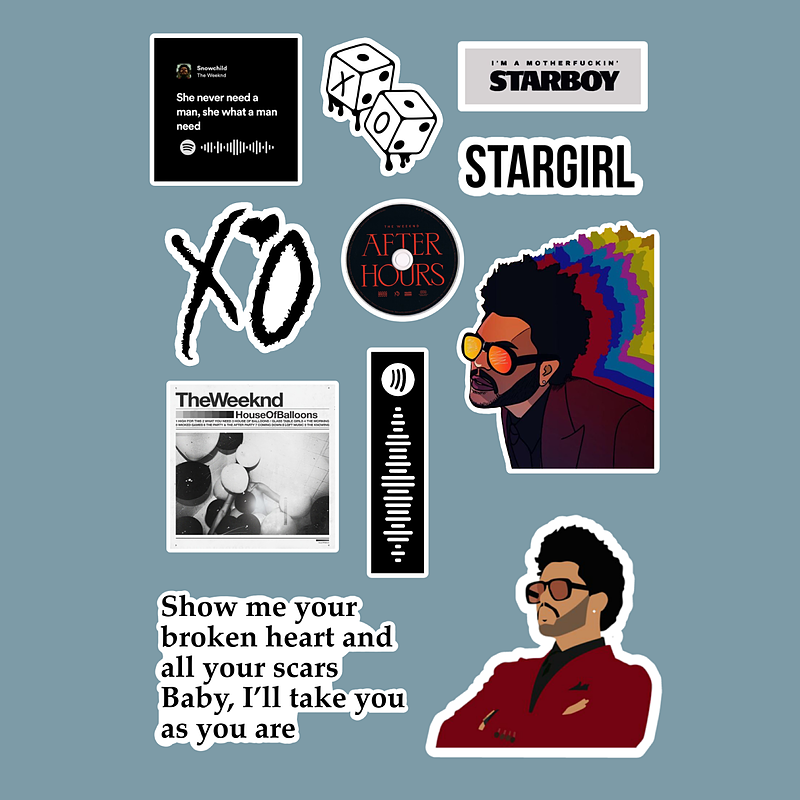 استیکر The Weeknd کد 1221