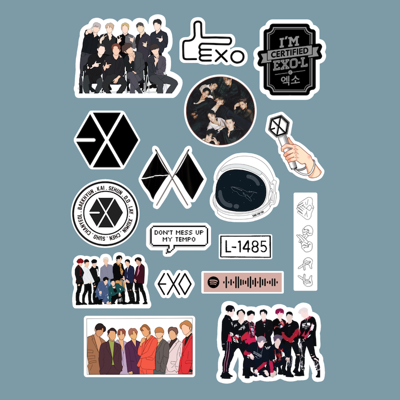 استیکر Exo کد 1234