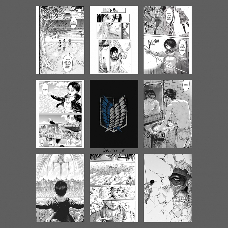 پک ۲۰ عددی مانگا اتک‌ آن تایتان / Attack on titan 