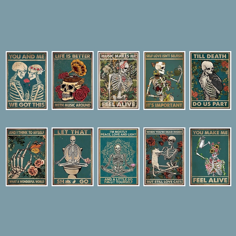 پک استیکر اسکلت / Skeleton  کد 1243