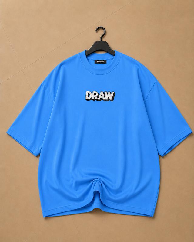 تیشرت ماکان آبی Draw | کد 246 (عمده)