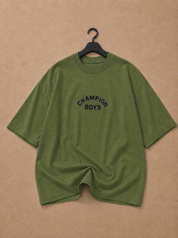 تیشرت ماکان سبز Champion Boys| کد 169 (عمده)-کپی-کپی