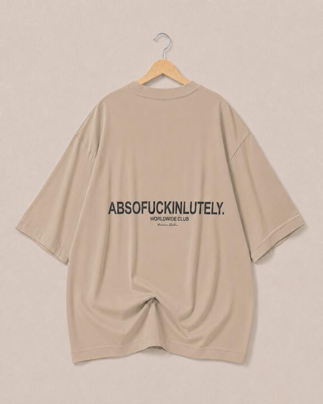 تیشرت ماکان قهوه ای موکایی Absolutely | کد 48 (عمده)