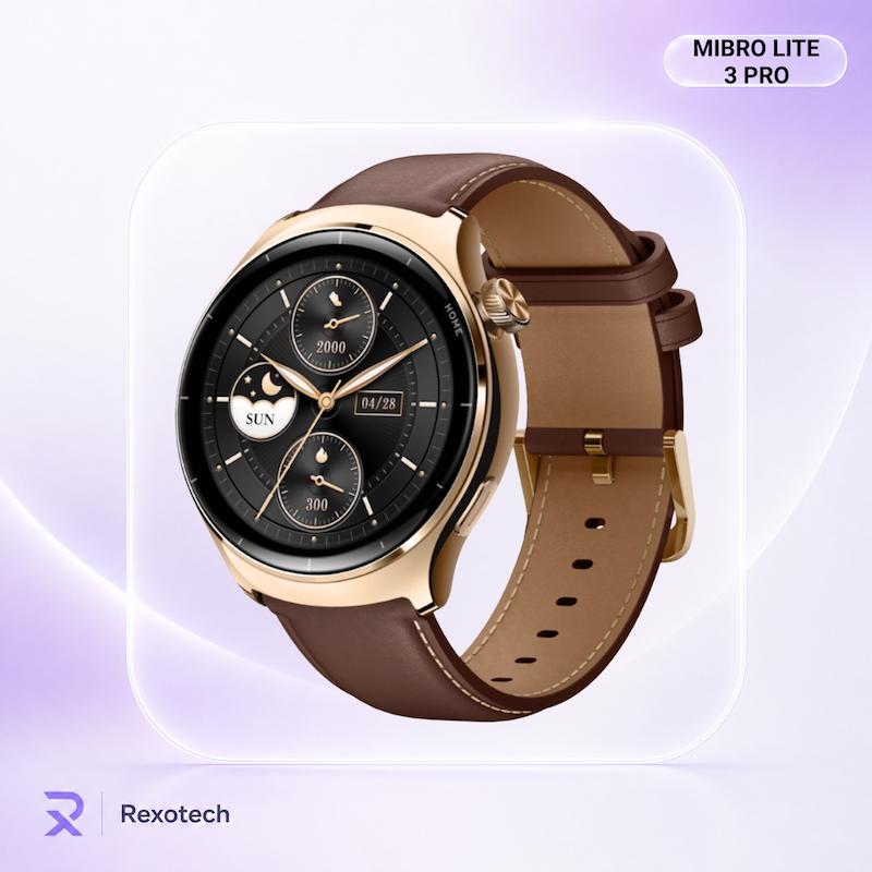 ساعت هوشمند میبرو Mibro Lite 3 Pro  نمایشگر AMOLED GPS داخلی مکالمه بلوتوثی پایش سلامت و باتری ۱۵ روزه